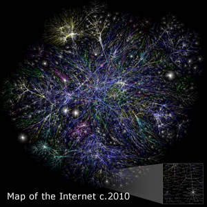 Map of the Internet c.2010